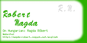 robert magda business card